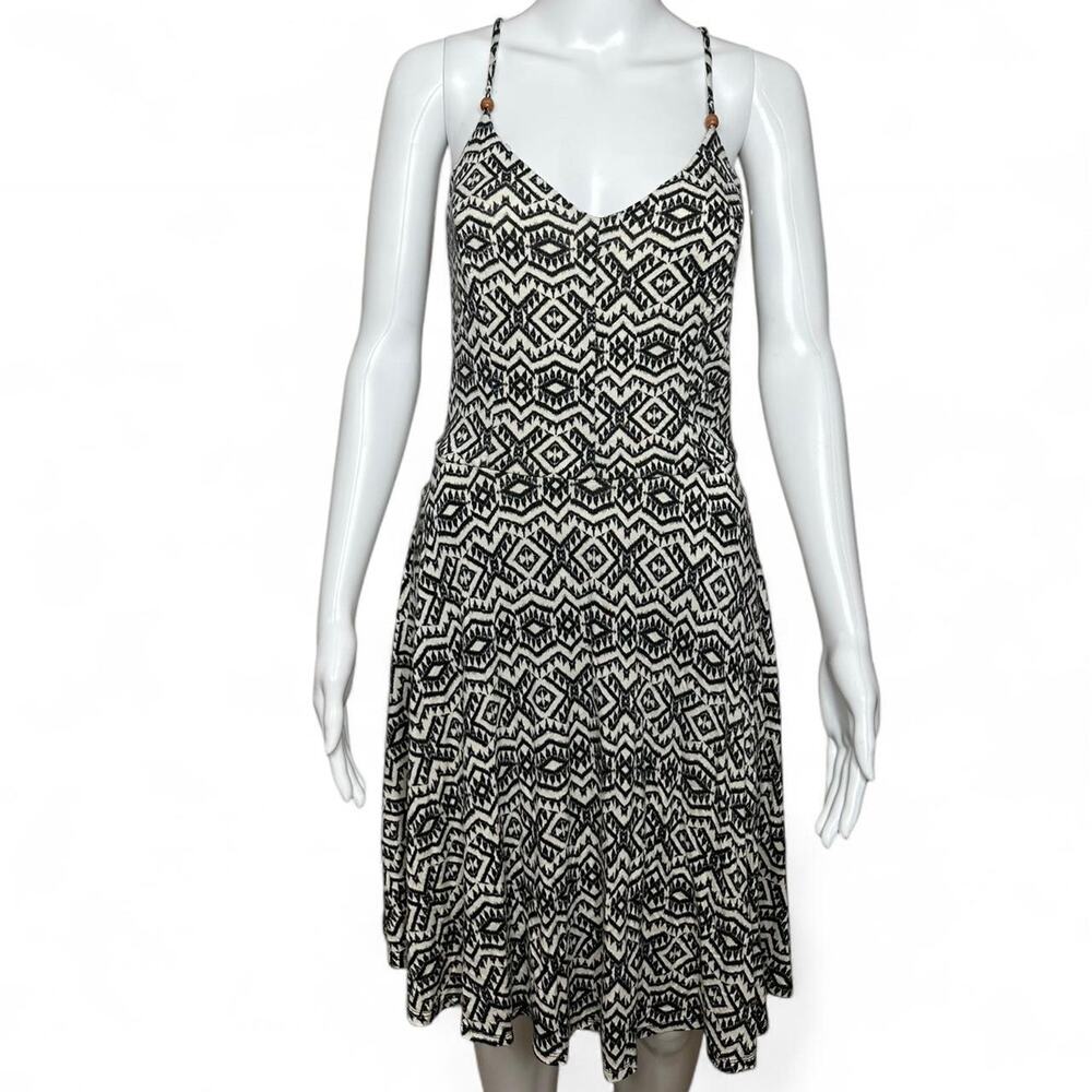xhilaration junior size L Black and white boho dress